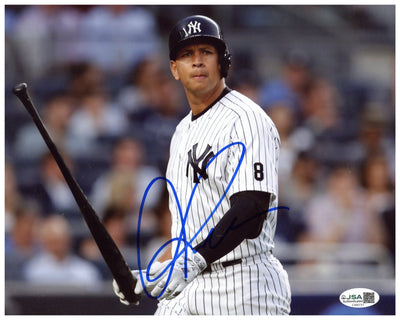 Alex Rodriguez Signed 8x10 Photo New York Yankees Autographed JSA COA