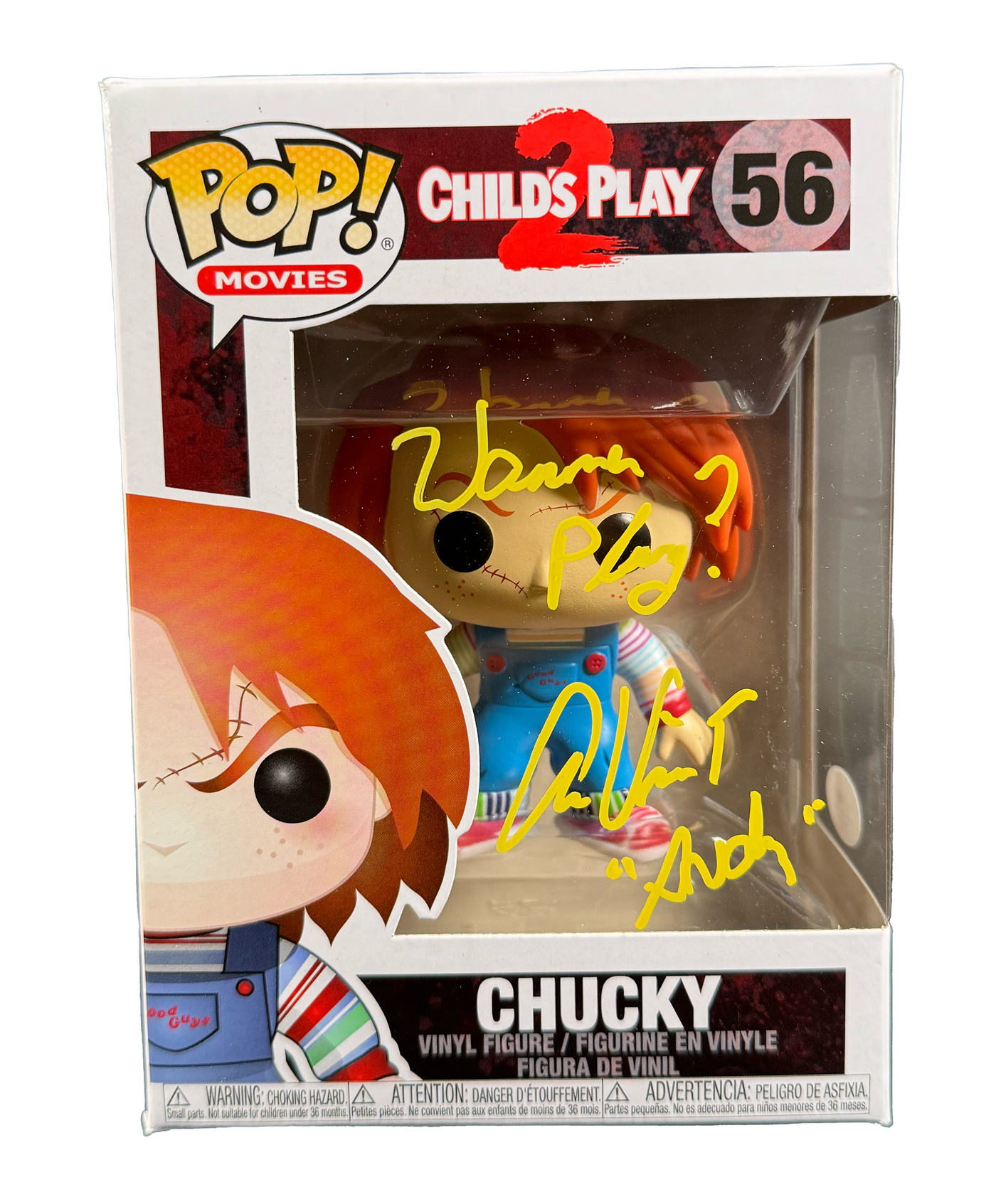 Alex Vincent Signed Funko Pop Child’s Play Chucky Andy Autographed JSA COA