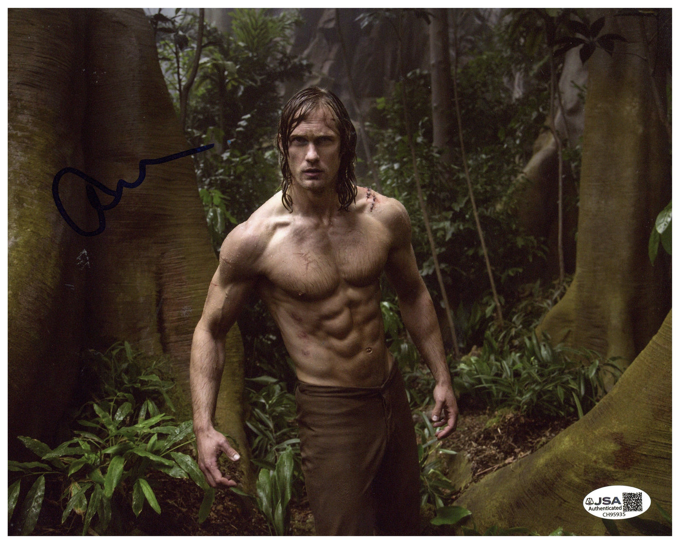 Alexander Skarsgård Signed 8x10 Photo The Legend of Tarzan Autographed JSA COA
