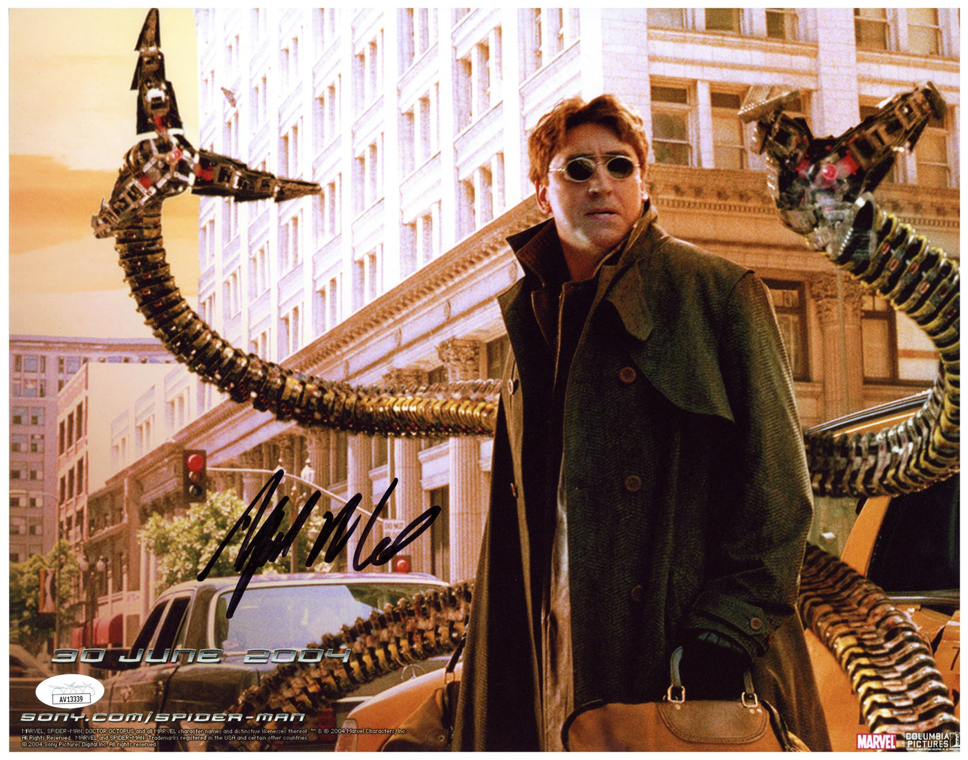 Alfred Molina Signed 11x14 Photo Spider-Man DOC OCK Autographed JSA COA