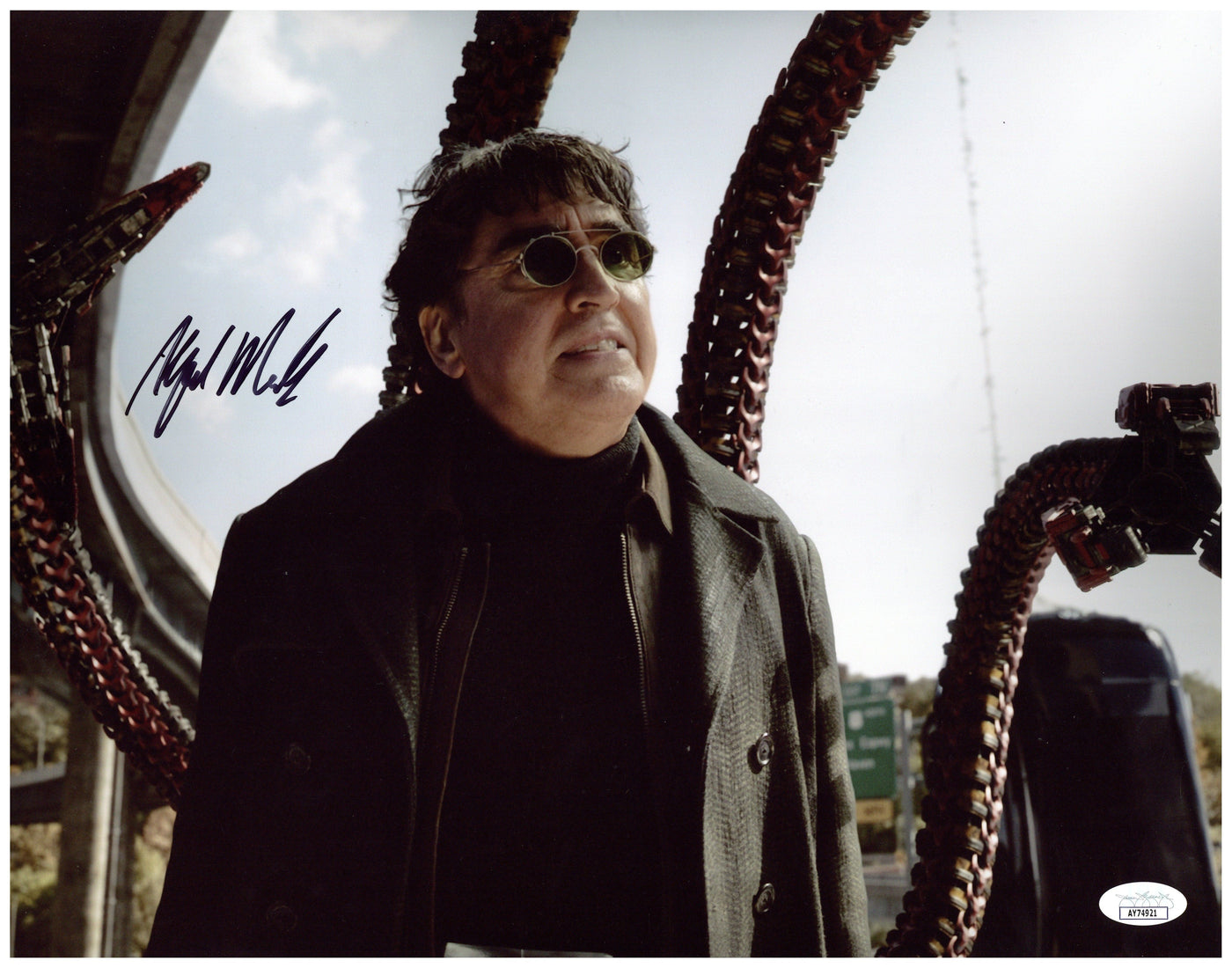 Alfred Molina Signed 11x14 Photo Spider-Man DOC OCK Autographed JSA COA