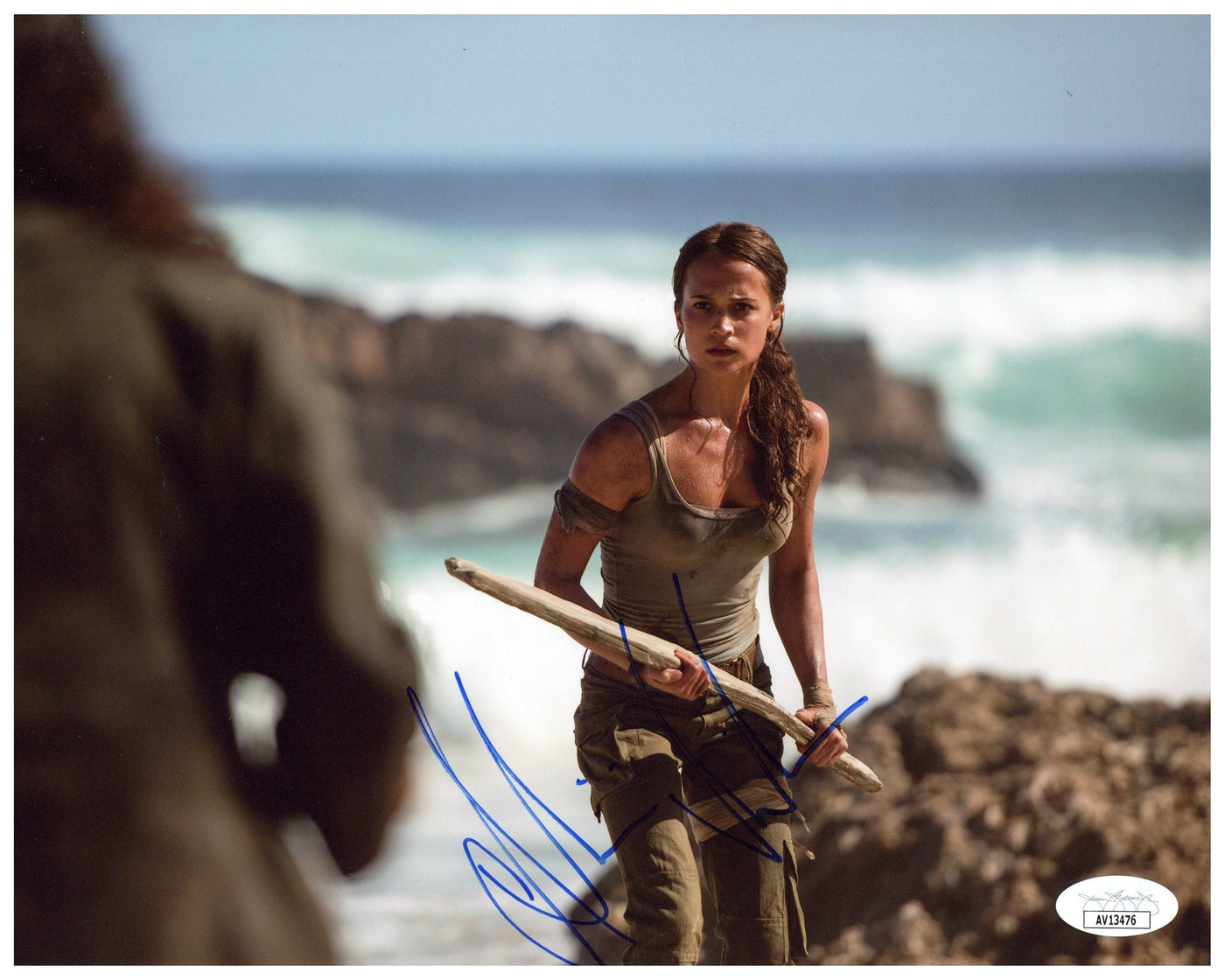 Alicia Vikander Signed 8x10 Photo Tomb Raider Autographed JSA COA #2