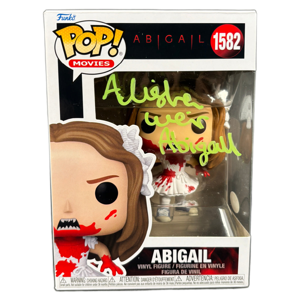 Alisha Weir Signed Funko POP Abigail Figure Horror Autographed JSA COA