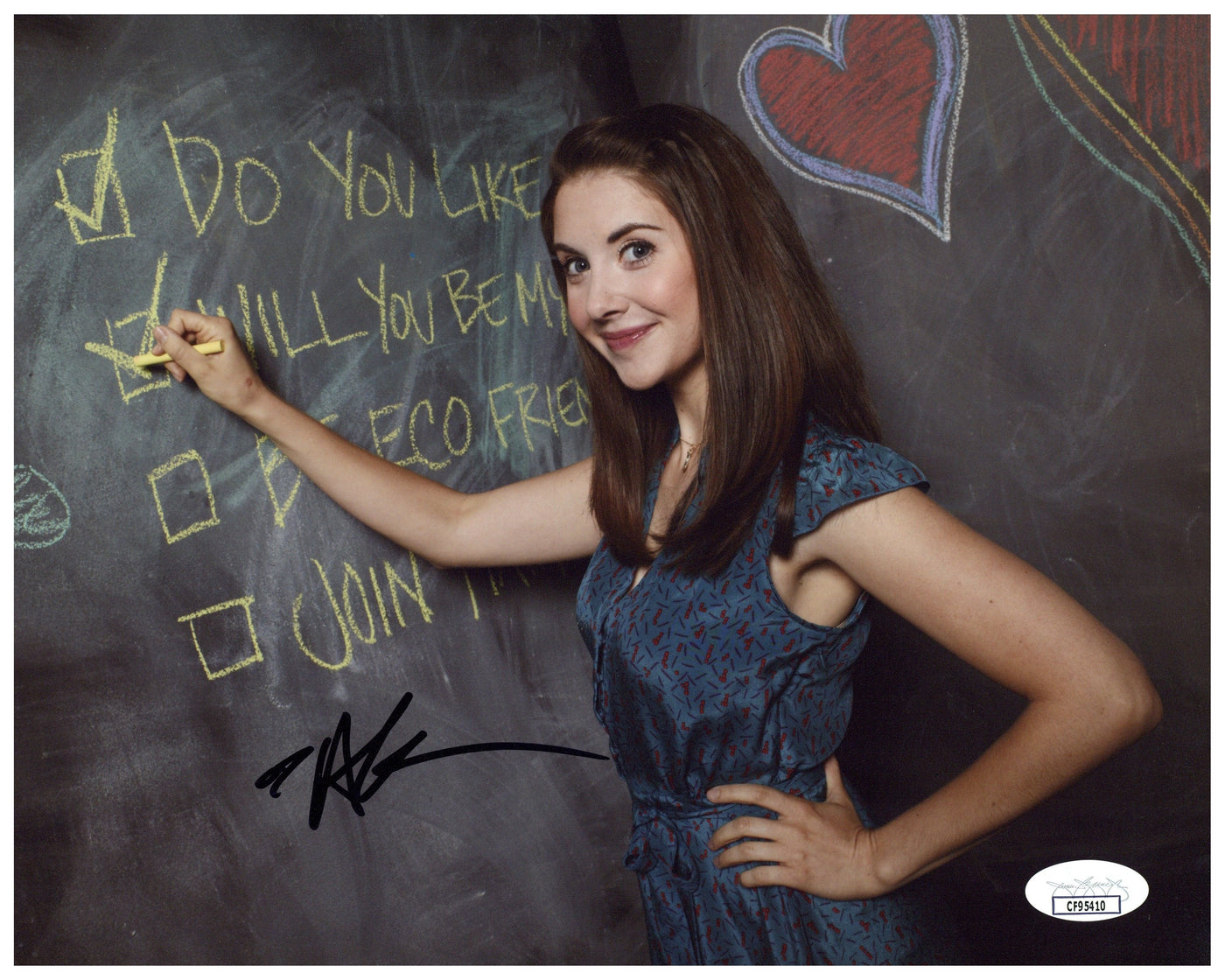 Alison Brie Signed 8x10 Photo Community Autographed JSA COA 2
