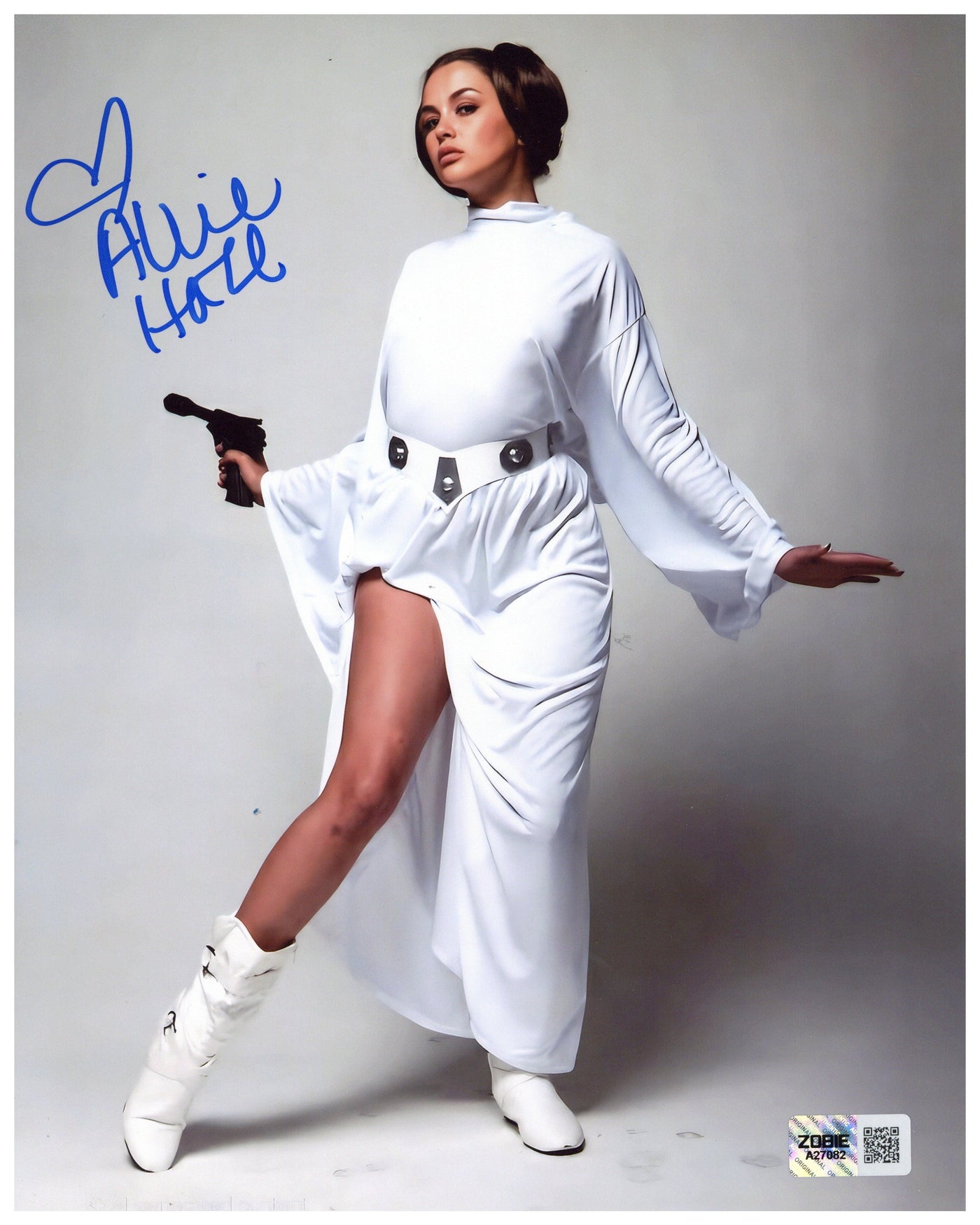 Allie Haze Signed 8x10 Photo Star Wars Parody Autographed Zobie COA