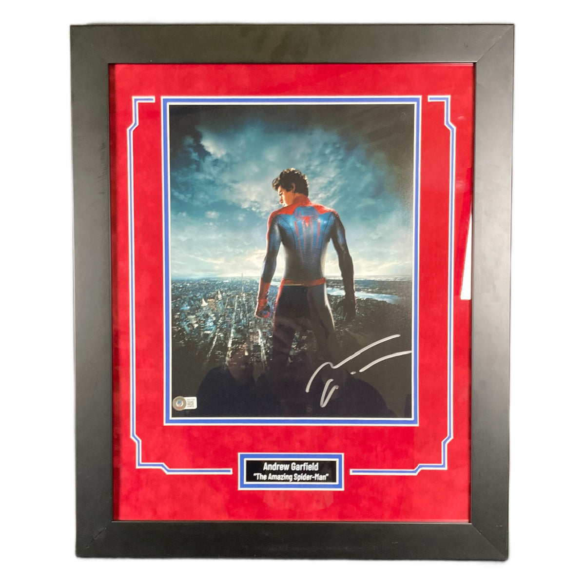 Andre Garfield Signed 11x14 Photo Custom Framed The Amazing Spider-Man Autographed JSA COA