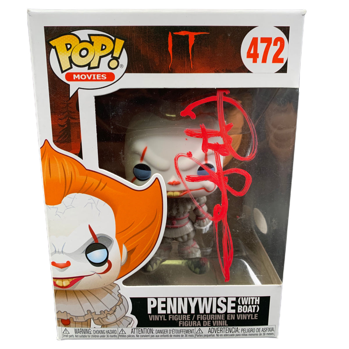 Andrés Muschietti Signed Funko Pop IT Pennywise Andy Muschietti Autographed ACOA