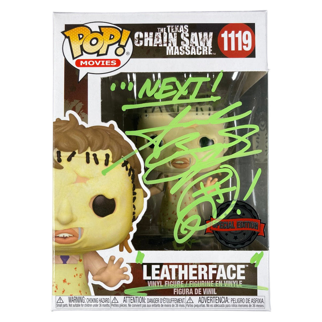 Andrew Bryniarski Signed The Texas Chainsaw Massacre Leatherface Funko POP B order JSA