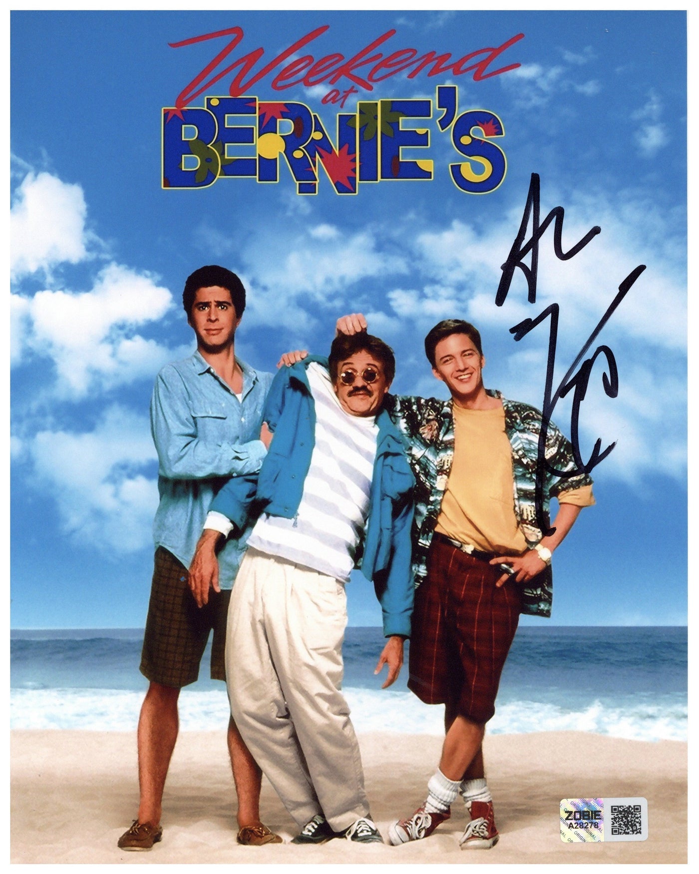 Andrew McCarthy Autographed 8x10 Photo Weekend in Bernie's Signed Zobie COA
