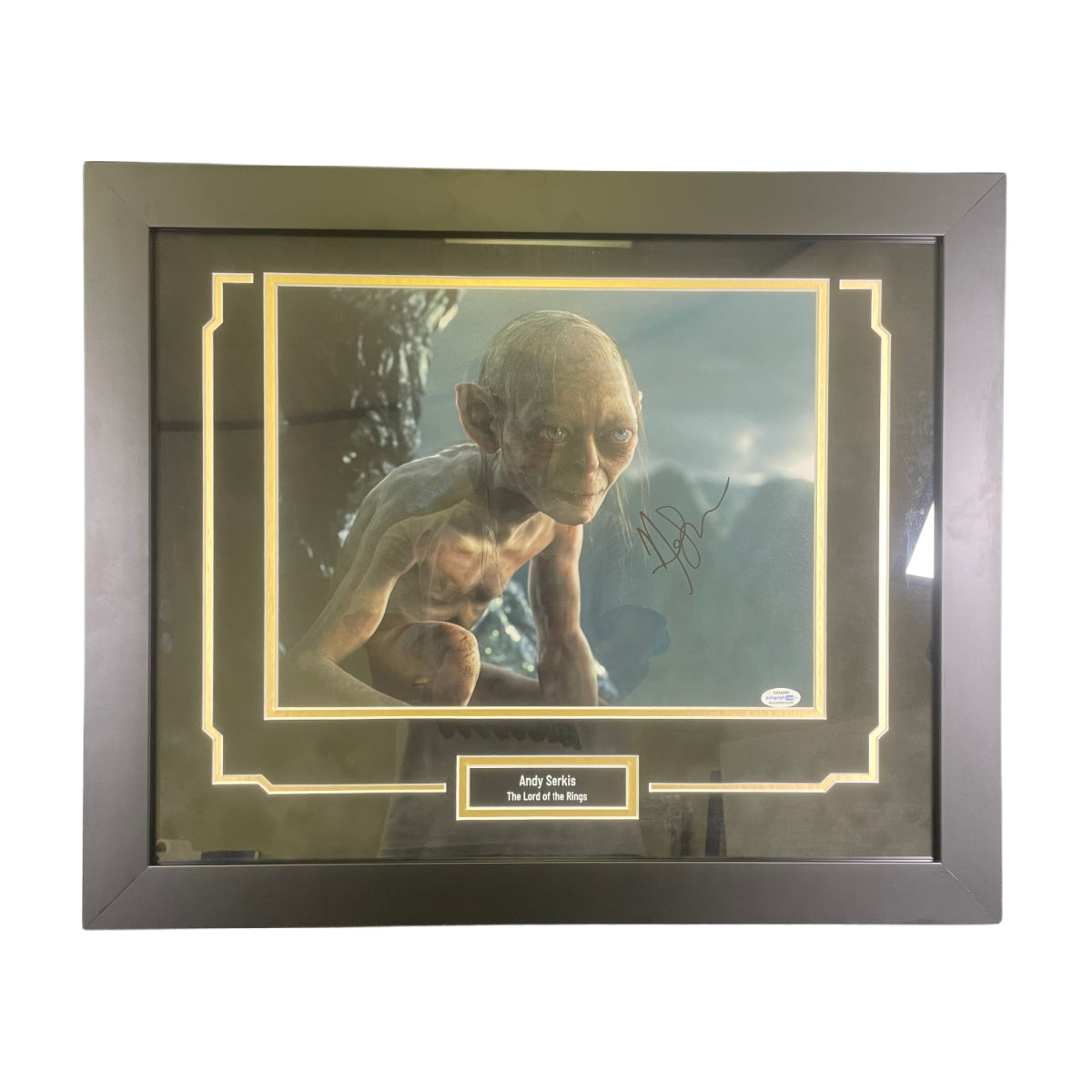 Andy Serkis Signed 11x14 Photo Framed The Lord of the Rings Gollum Autographed ACOA