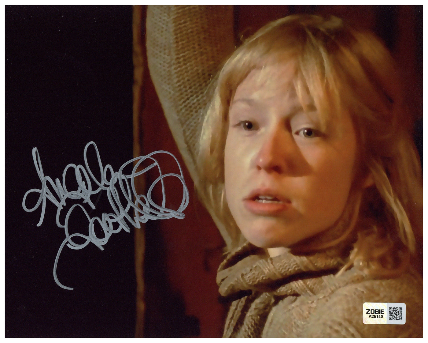 Angela Goethals Signed 8x10 Pohto Behind The Mask Autographed Zobie COA