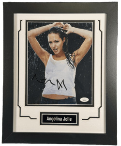 Image of Angelina Jolie Signed Custom Framed 8x10 Photo Lara Croft: Tomb Raider JSA COA