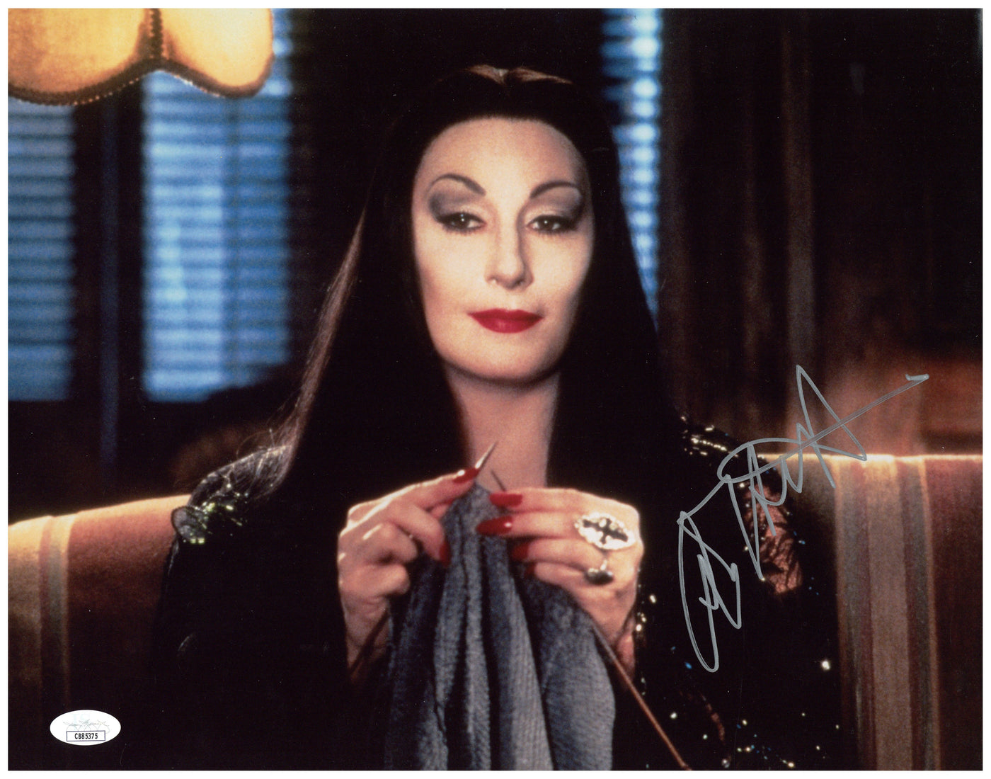 Anjelica Huston Signed 11x14 Photo The Addams Family Autographed JSA COA