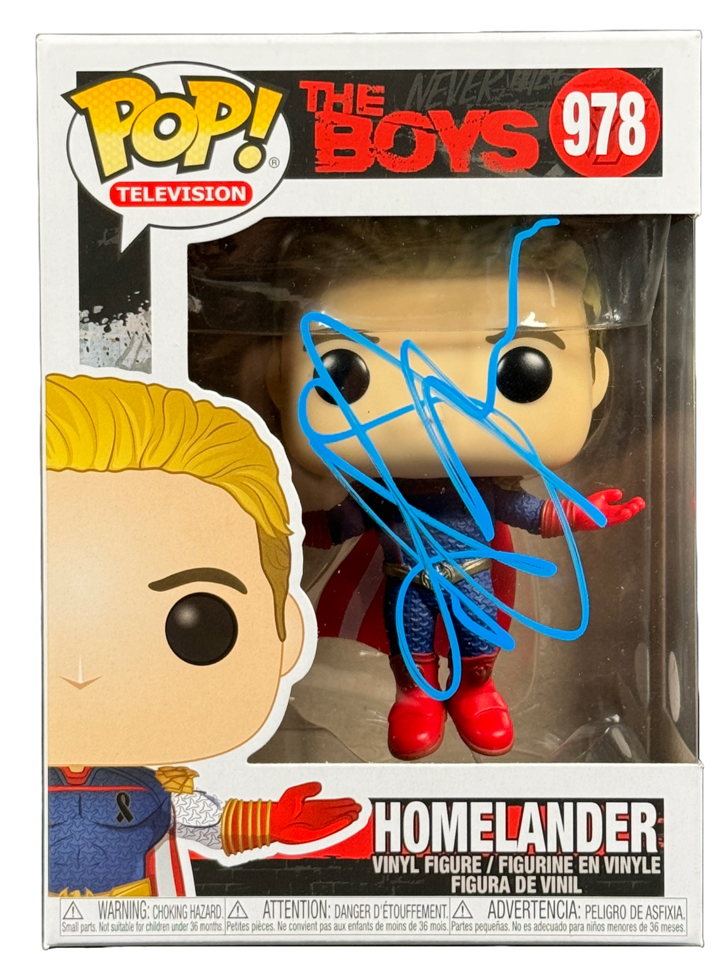 Antony Starr Signed Funko POP The Boys Homelander Autographed JSA COA