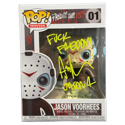 Image of Ari Lehman Signed Funko POP Friday the 13th Jason Voorhees Autographed Zobie COA 5