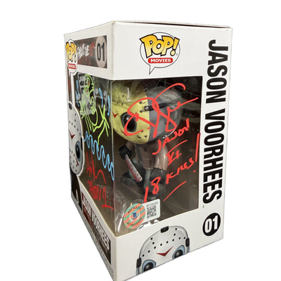 Ari Lehman and CJ Graham Signed Funko POP Friday the 13th Jason Voorhees Auto BAS