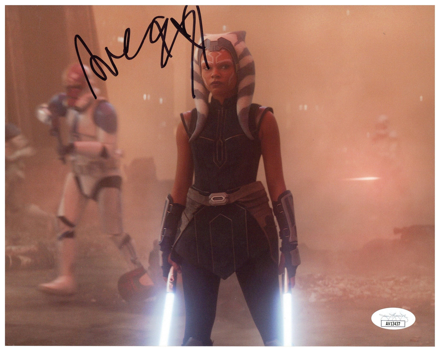 Ariana Greenblatt Signed 8x10 Star Wars Ahsoka Authentic Autographed JSA COA
