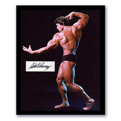 Image of Arnold Schwarzenegger Signed Cut 11x14 Framed Bodybuilding Autographed ACOA