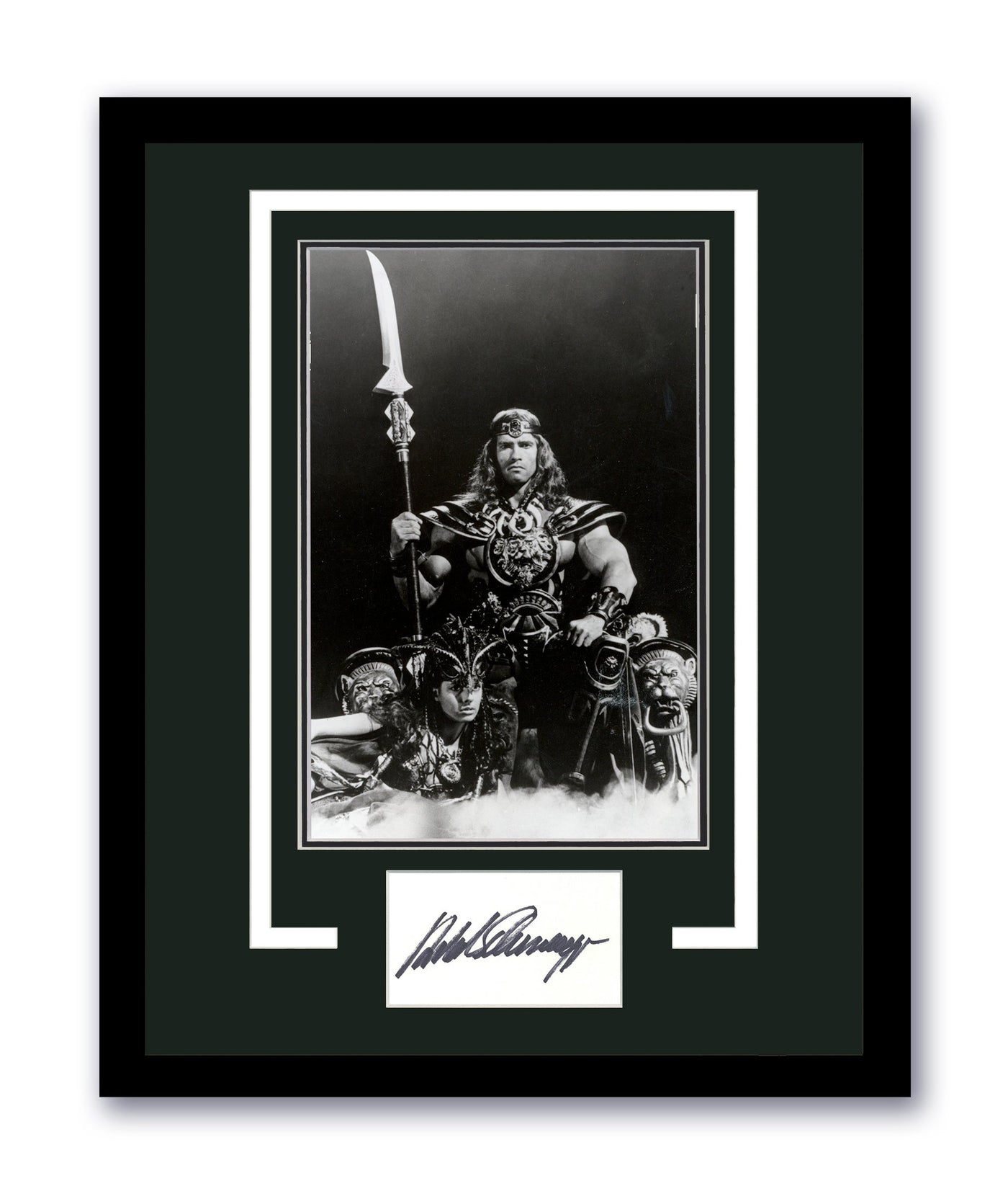 Arnold Schwarzenegger Signed Cut 11x14 Framed Conan the Destroyer Autographed ACOA