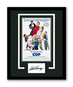 Image of Arnold Schwarzenegger Signed Cut 11x14 Framed Kindergarten Cop Autographed ACOA