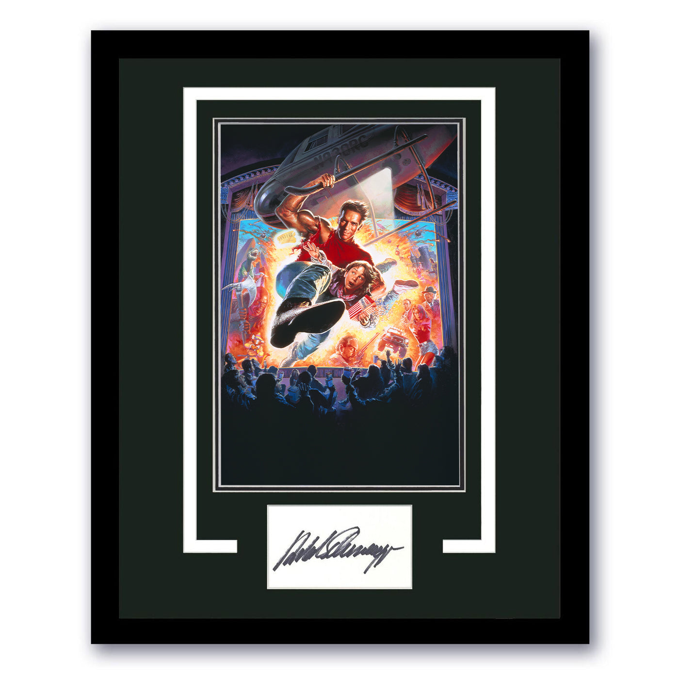 Arnold Schwarzenegger Signed Cut 11x14 Framed Last Action Hero Autographed ACOA