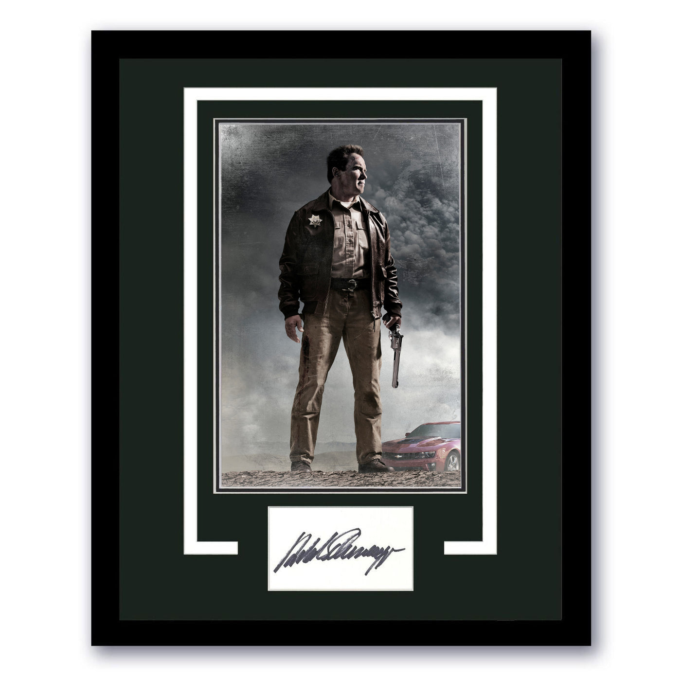 Arnold Schwarzenegger Signed Cut 11x14 Framed The Last Stand Autographed ACOA