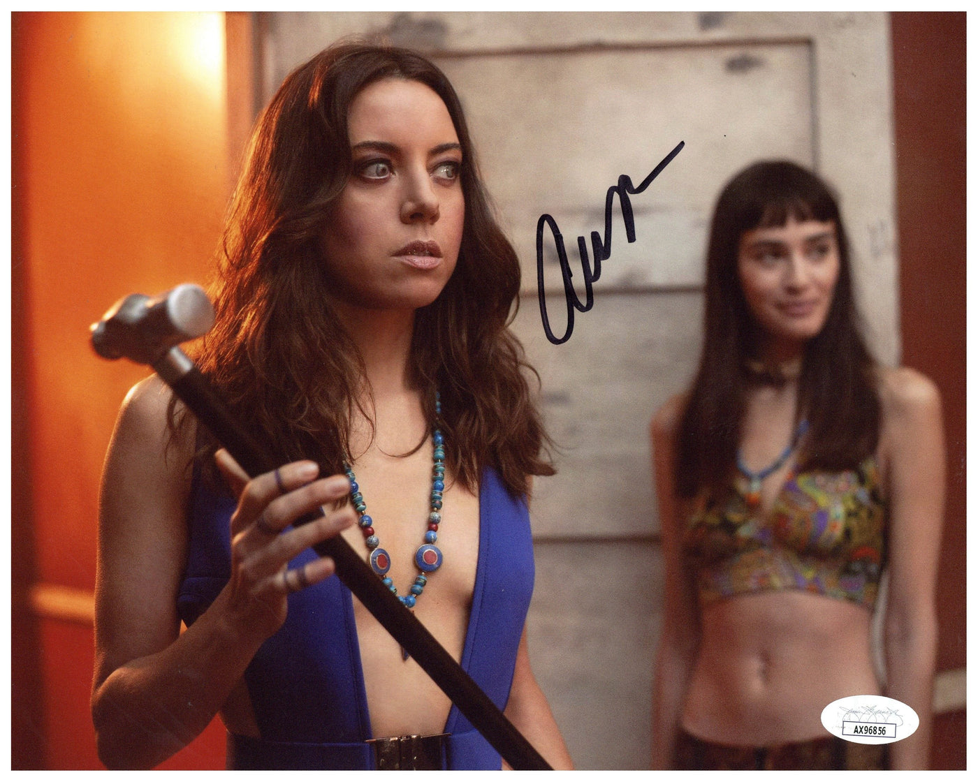 Aubrey Plaza Signed 8x10 Photo Legion Authentic Autographed JSA COA #2