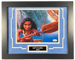 Image of Auli'i Cravalho Signed Custom Framed 8x10 Photo Moana Autographed JSA COA