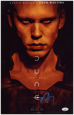 Image of Austin Butler Signed 11x17 Photo Dune 2 Authentic Autographed JSA COA