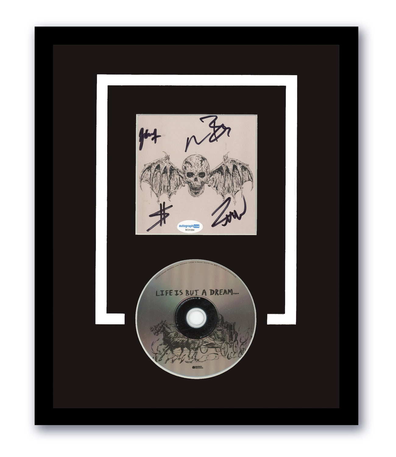Avenged Sevenfold Signed Life Is But A Dream CD 11x14 Framed ACOA