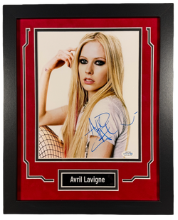Image of Avril Lavigne Signed Custom Framed 8x10 Photo Music Autographed AutographCOA