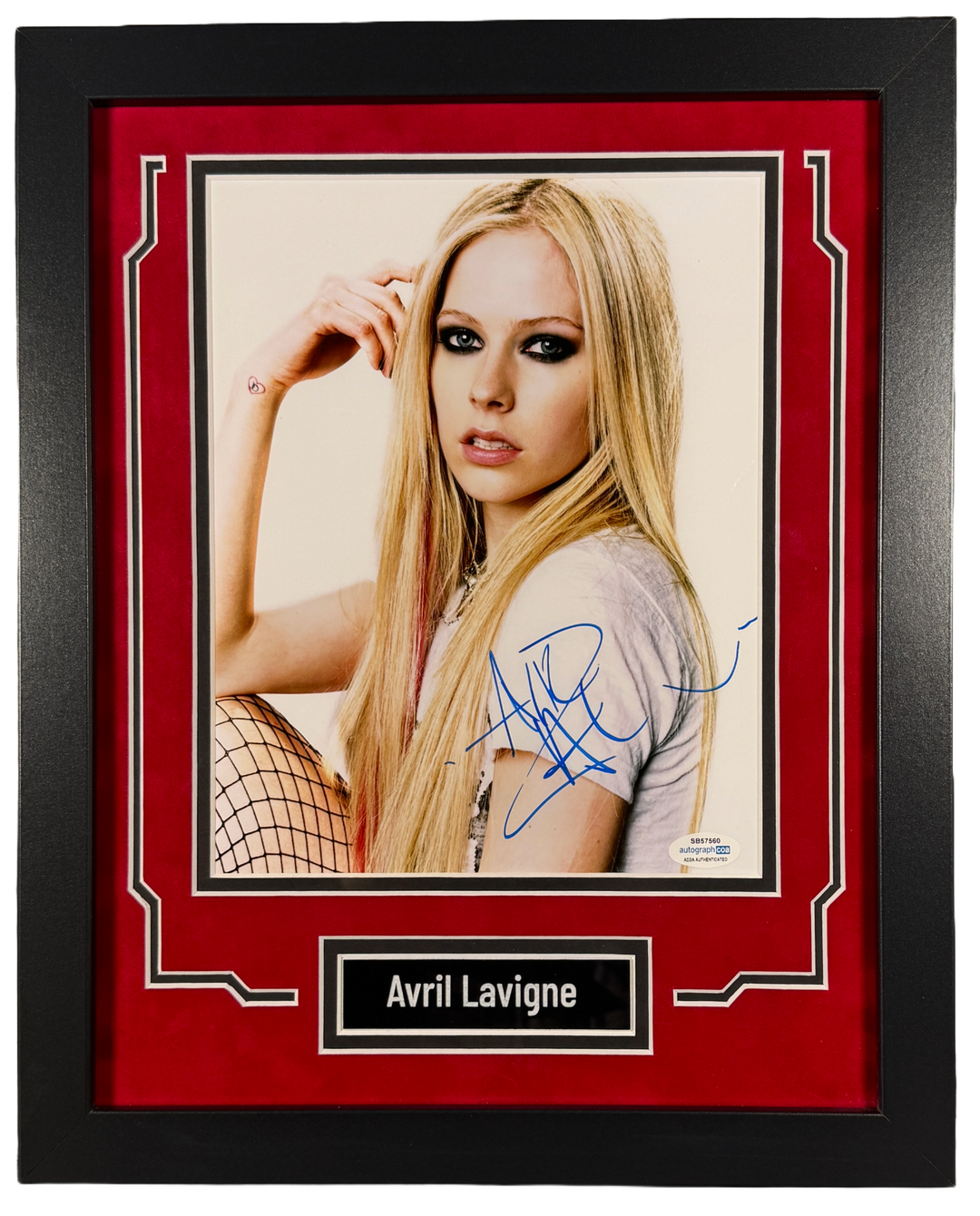 Avril Lavigne サイン Avril Lavigne Signed Custom Framed 8x10 Photo Music
