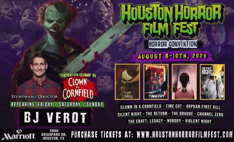 BJ Verot Official Autograph Mail-In Service - Houston Horror Film Fest 2025