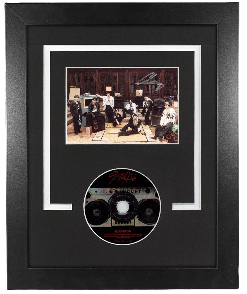 Bang Chan Signed Postcard Custom Framed Hop Stray Kids SKZHOP ACOA COA