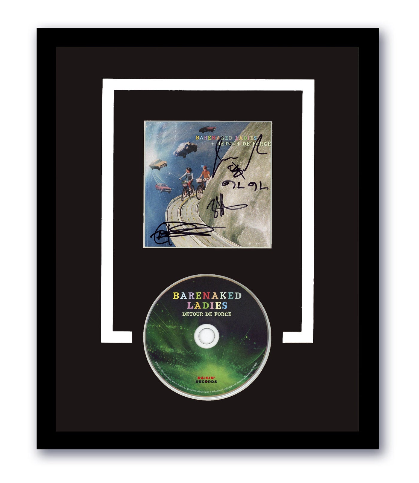 Barenaked Ladies Signed Detour De Force CD Custom Framed Autographed ACOA
