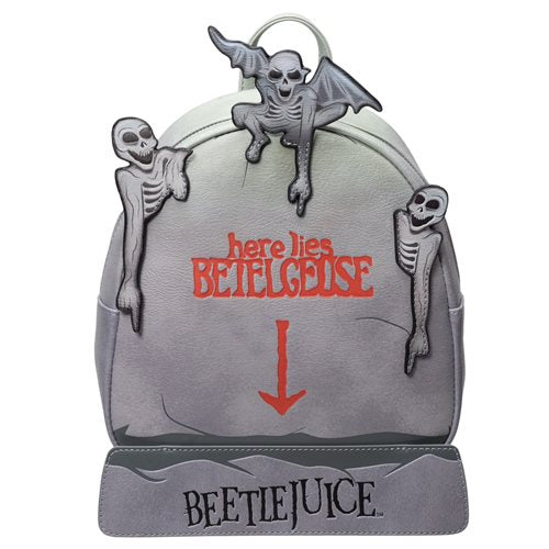 Beetlejuice Tombstone Glow-in-the-Dark Mini-Backpack - Officially Licensed