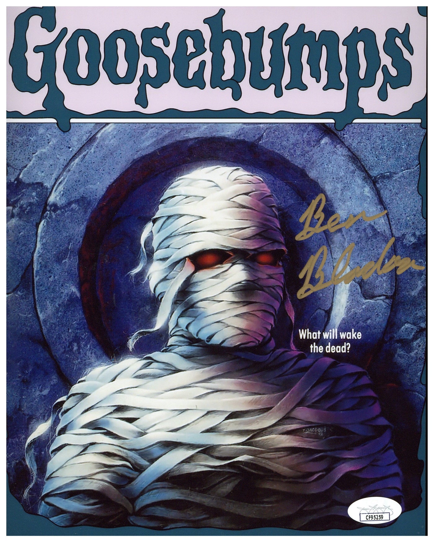 Ben Bladon Signed 8x10 Photo Goosebumps The Mummy Autographed JSA COA 2