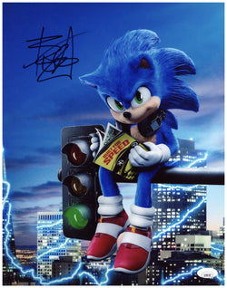 Image of Ben Schwartz Autographed 11x14 Sonic the Hedgehog Movie Photo Signed JSA COA