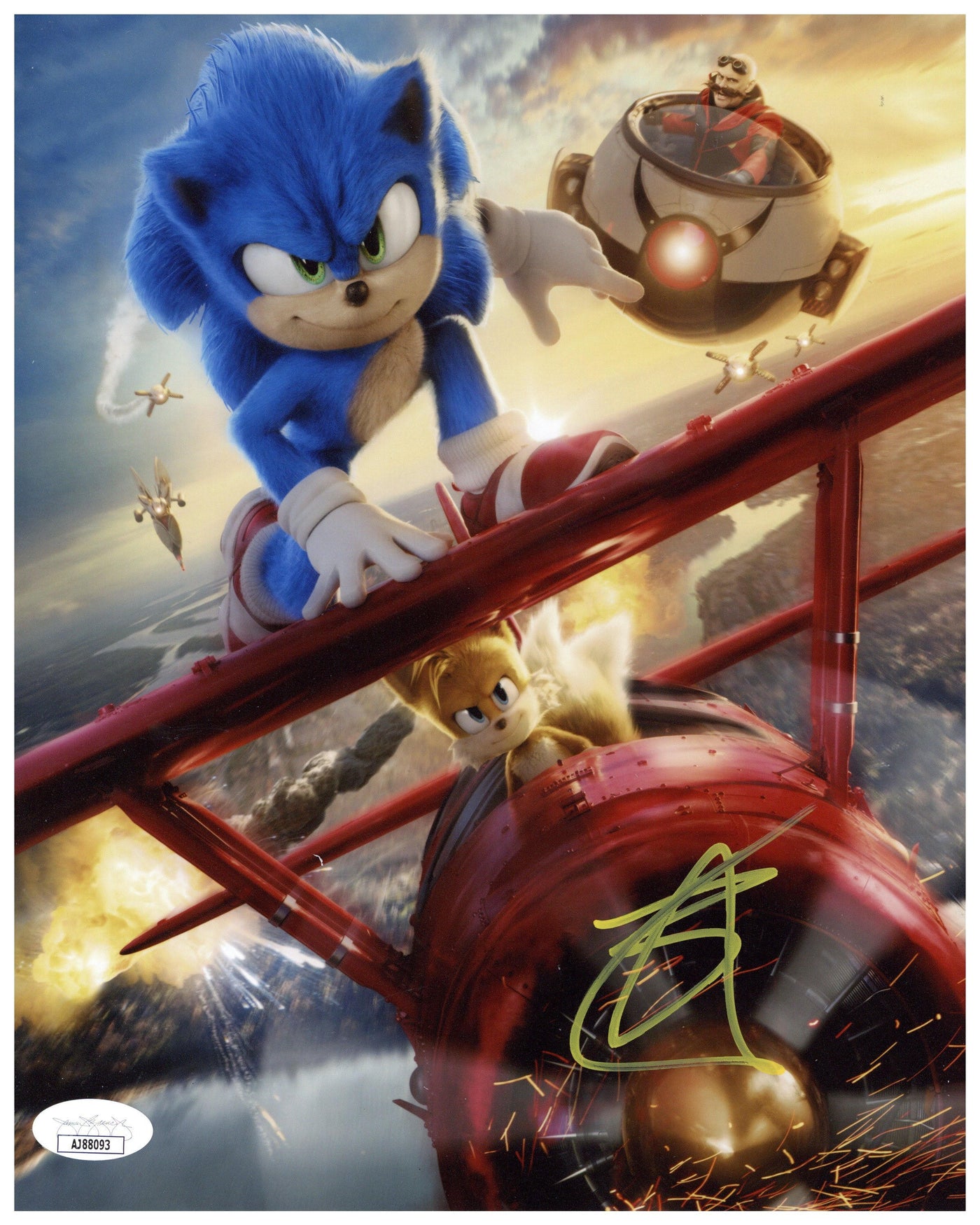 Ben Schwartz Signed 8x10 Photo Sonic the Hedgehog Autographed JSA COA #2