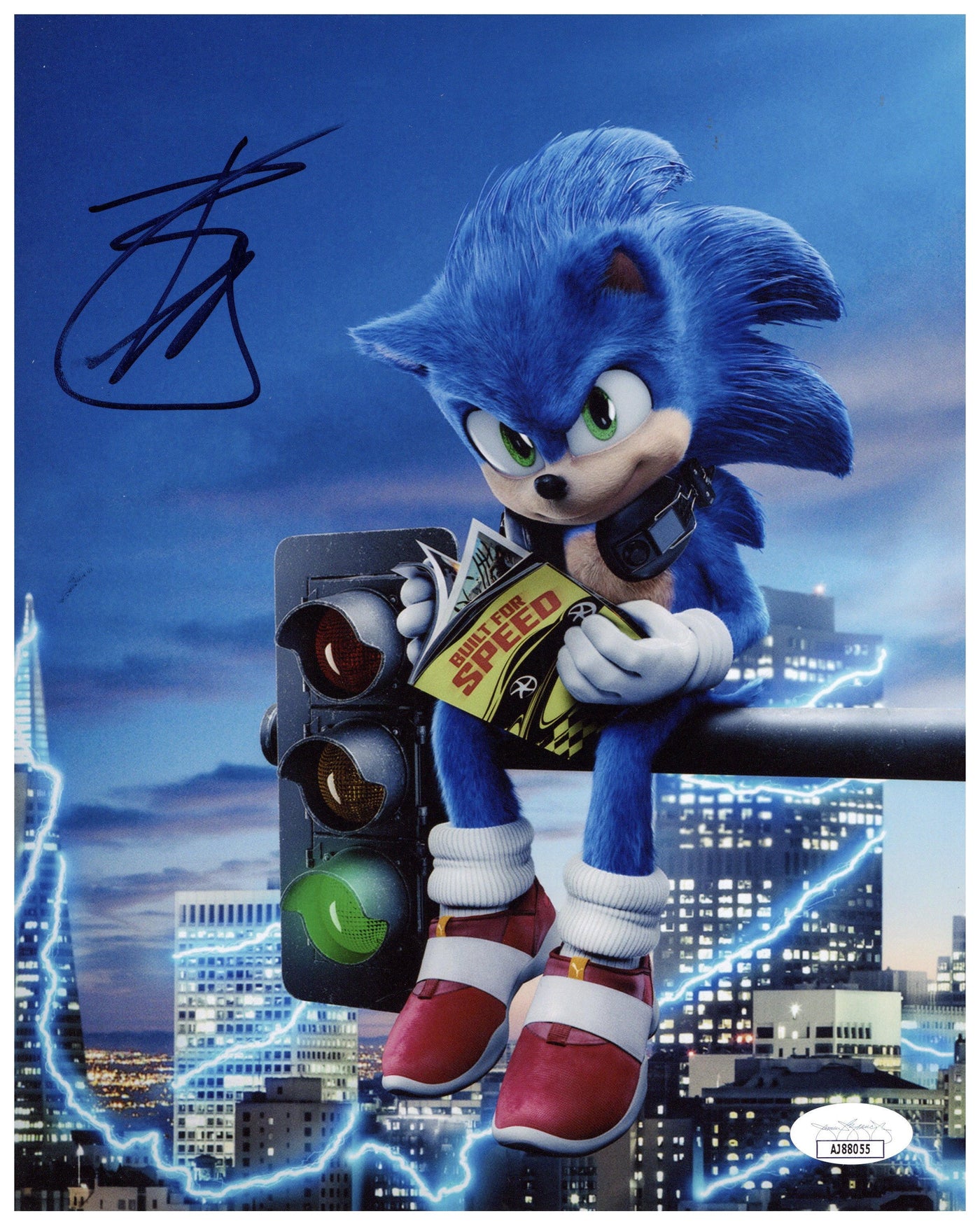 Ben Schwartz Signed 8x10 Photo Sonic the Hedgehog Autographed JSA
