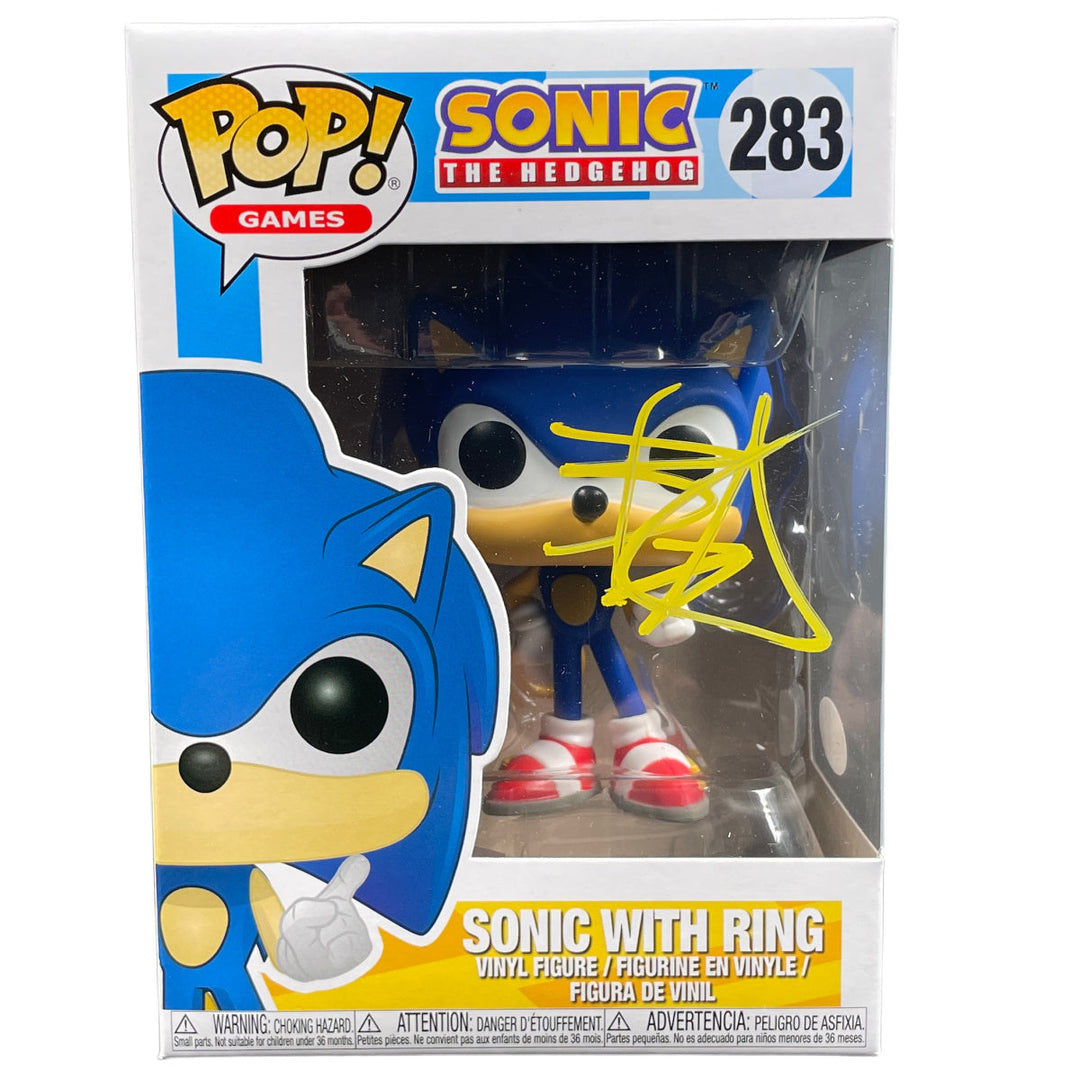 FUNKO POP ソー 直筆サイン Ben Schwartz Signed Funko POP Sonic the Hedgehog - Sonic