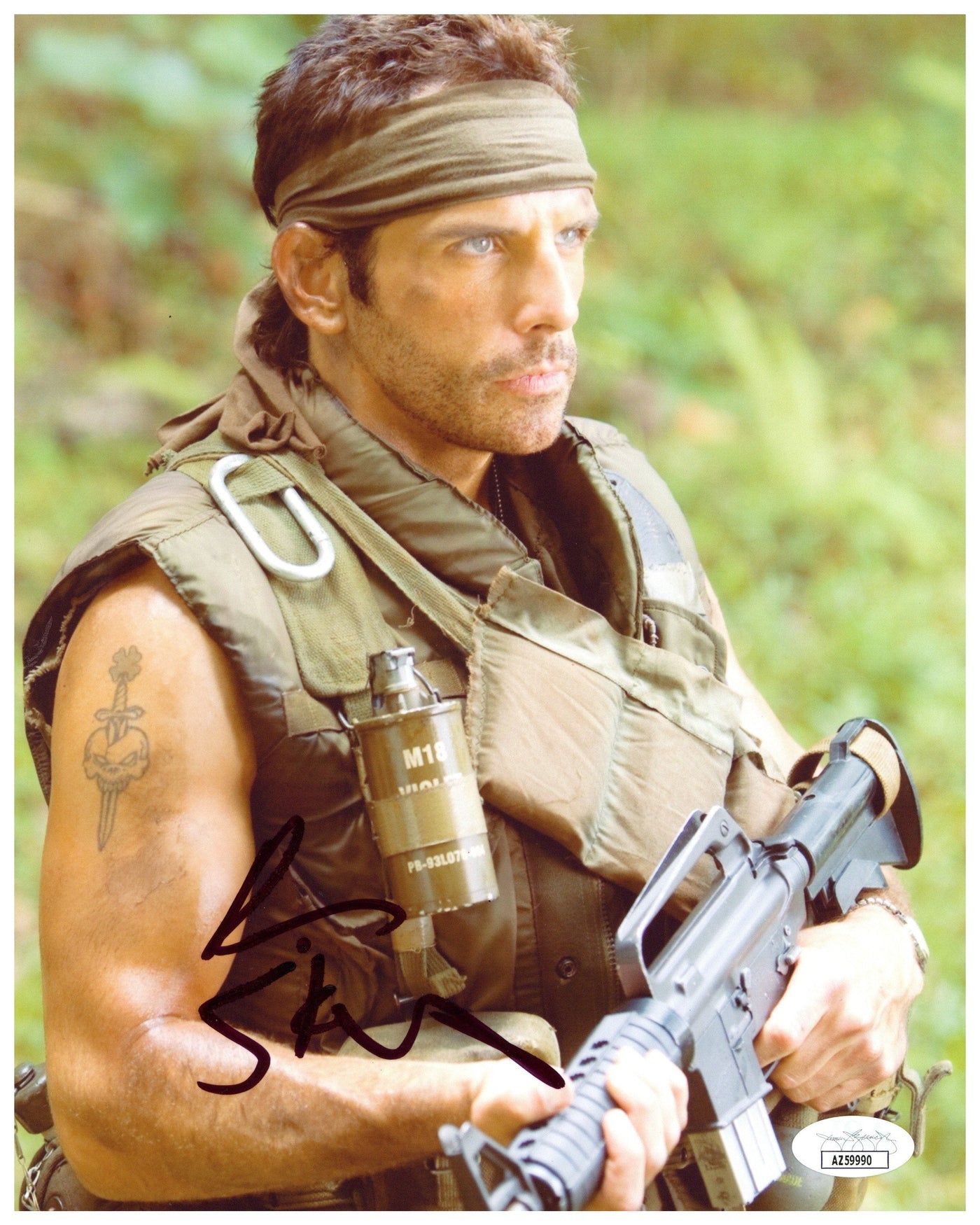 Ben Stiller 8x10 Photo Tropic Thunder Authentic Autographed JSA COA