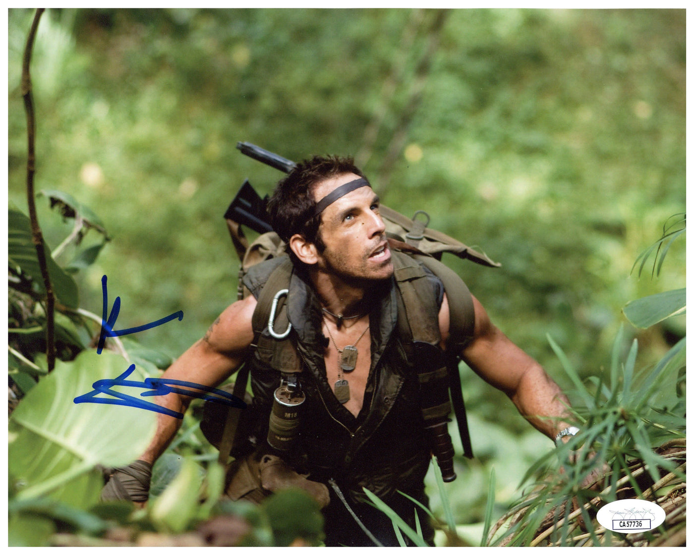 Ben Stiller 8x10 Photo Tropic Thunder Autographed JSA COA #3