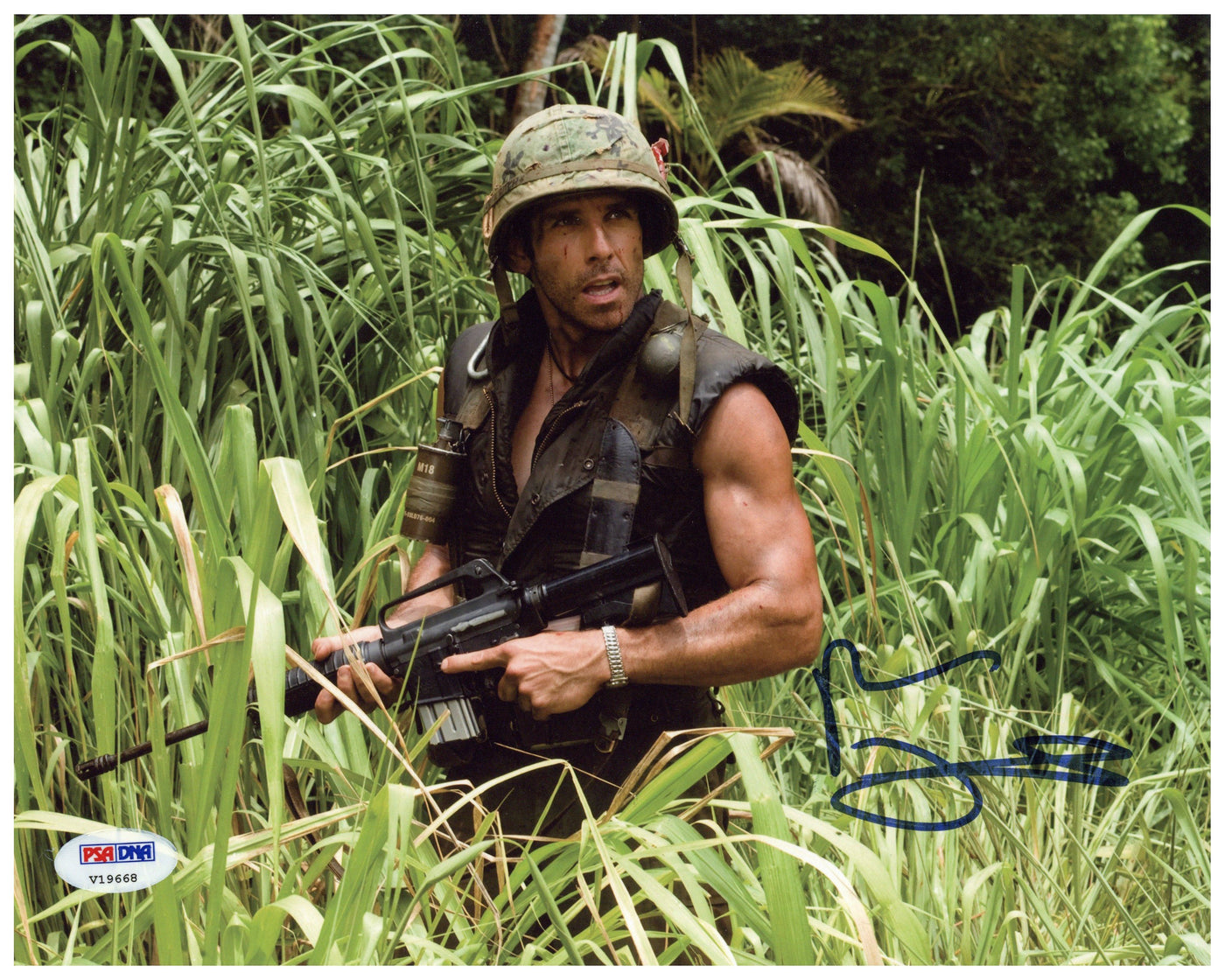 Ben Stiller 8x10 Photo Tropic Thunder Autographed JSA COA #4