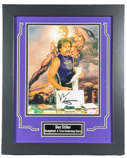 Image of Ben Stiller Custom Framed 8x10 Photo Dodgeball: A True Underdog Story JSA COA