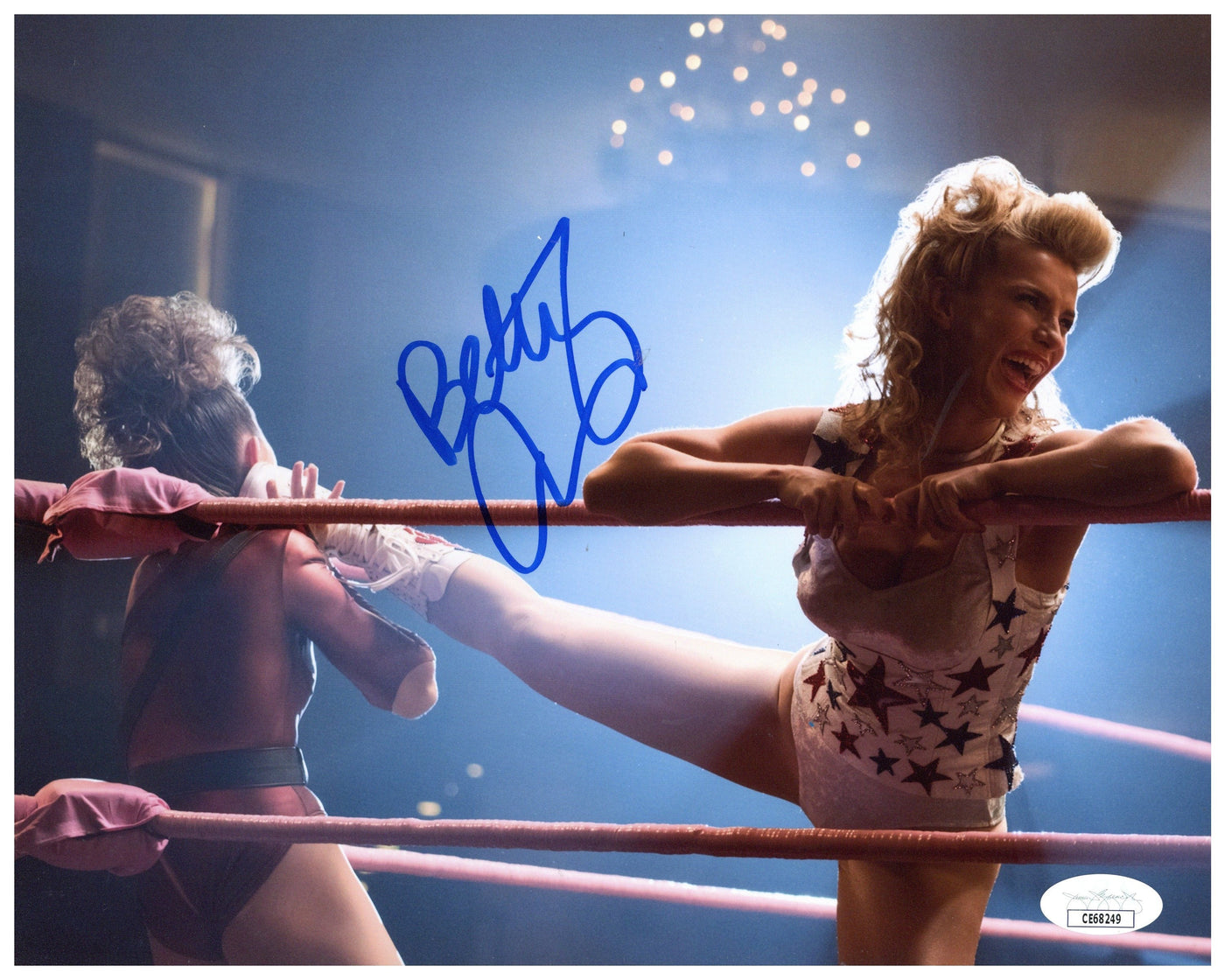 Betty Gilpin Signed 8x10 Photo Glow Autographed JSA COA 2