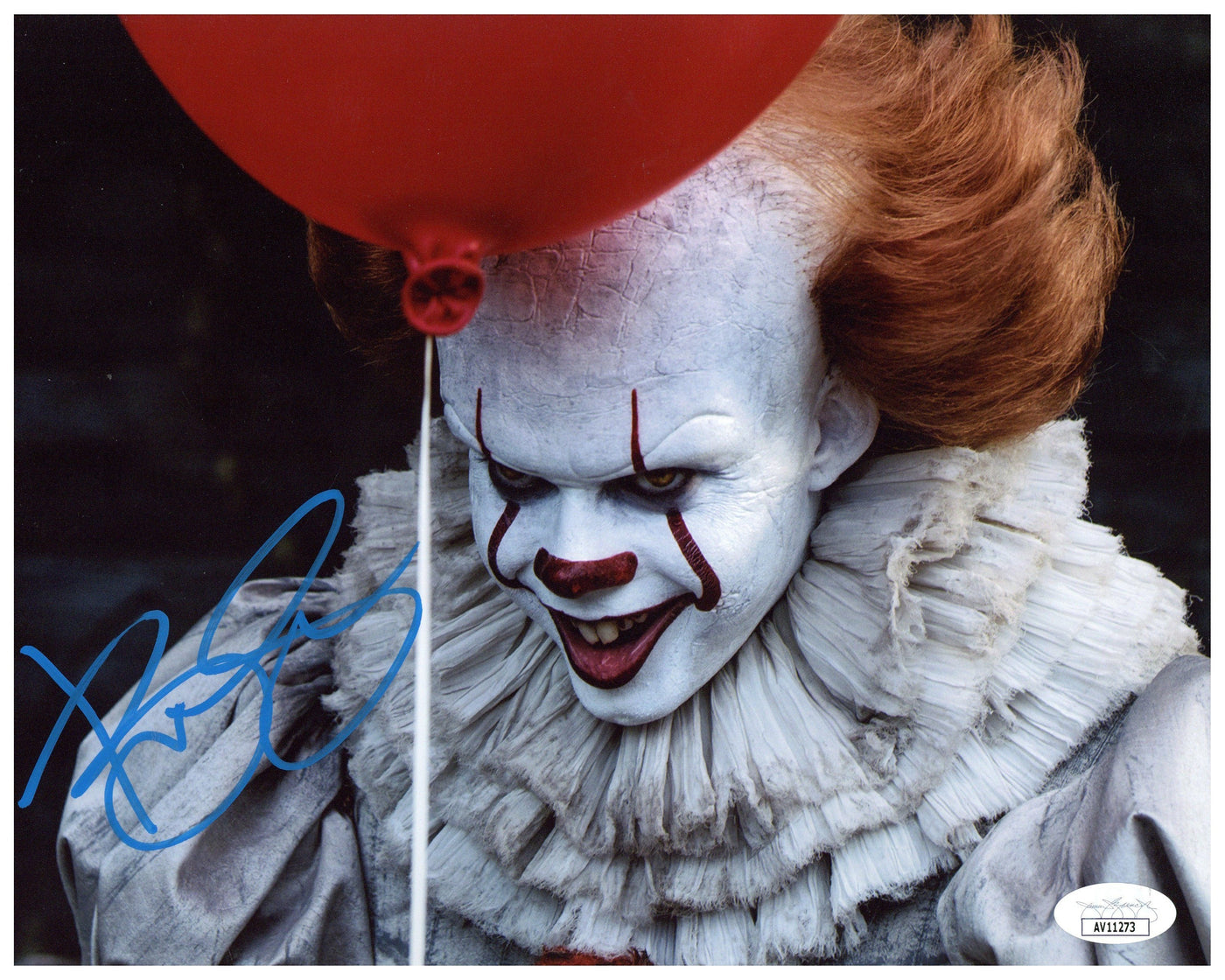 Bill Skarsgård Signed 8x10 Photo IT Pennywise Authentic Autographed JSA COA