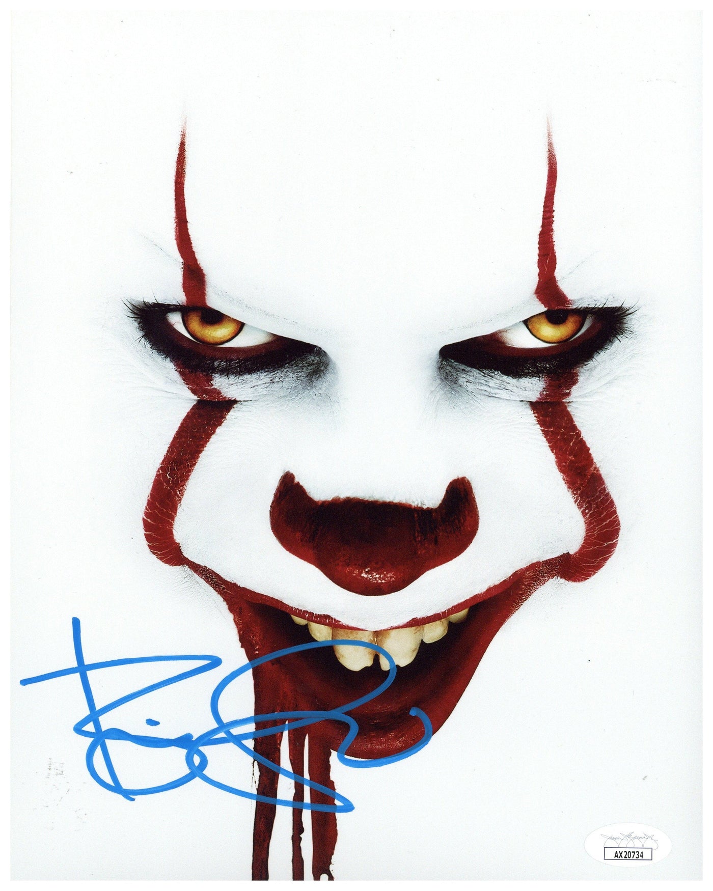 Bill Skarsgård Signed 8x10 Photo IT Pennywise Autographed Authentic JSA COA #4