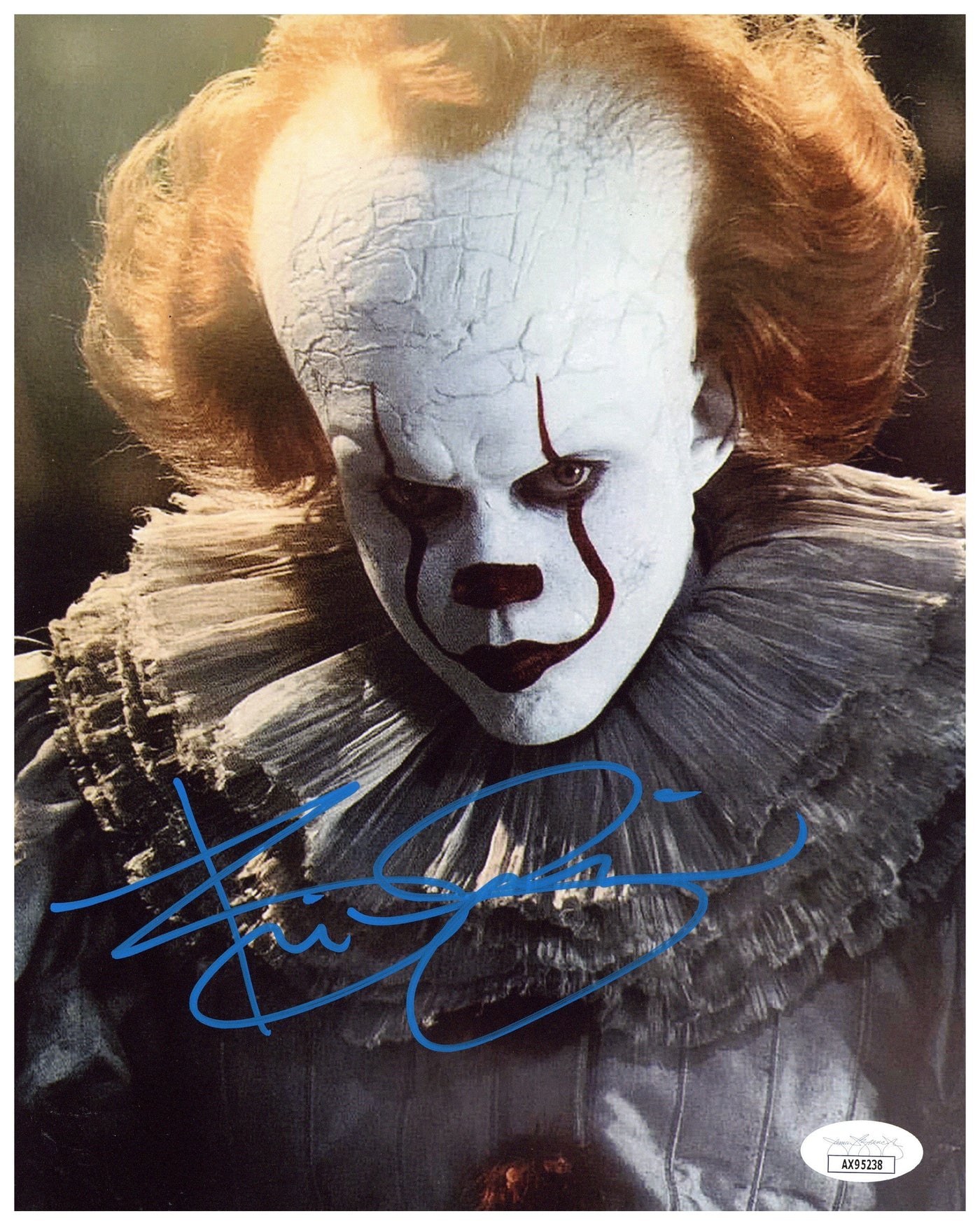 Bill Skarsgård Signed 8x10 Photo IT Pennywise Autographed Authentic JSA COA #5