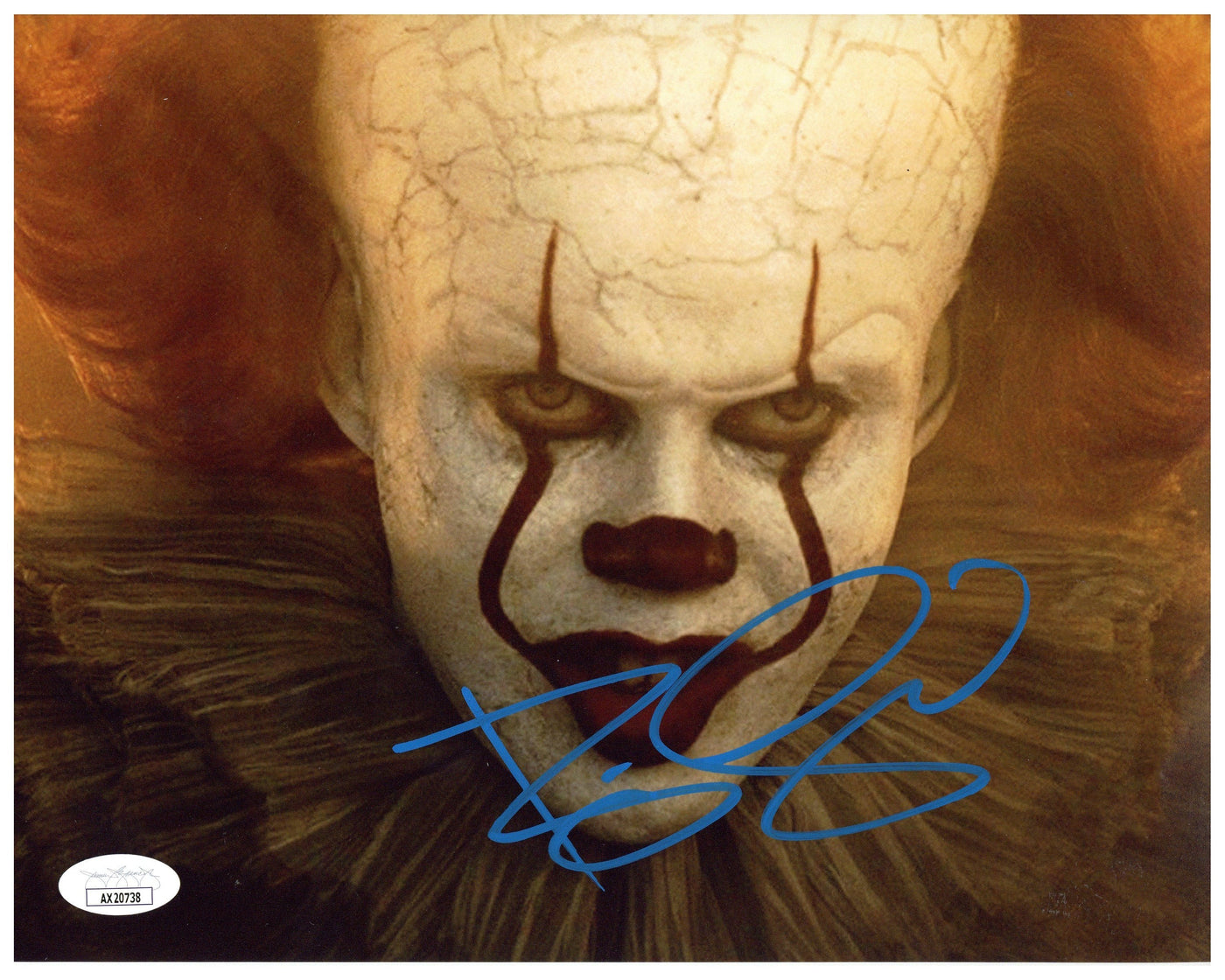 Bill Skarsgård Signed 8x10 Photo IT Pennywise Autographed Authentic JSA COA